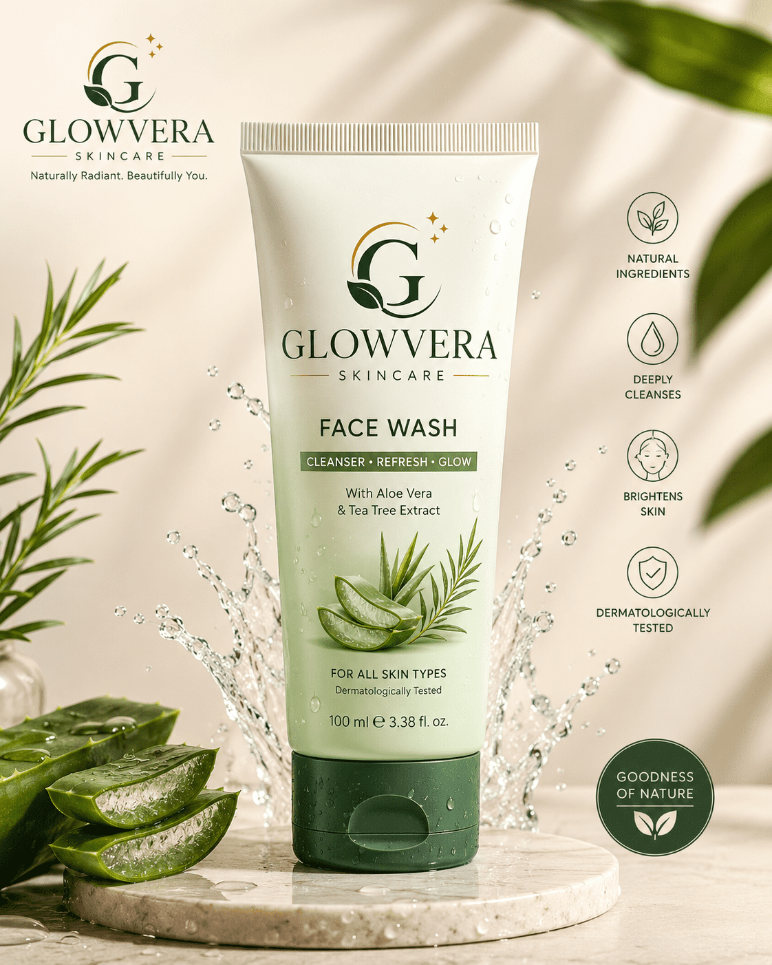 Glowvera Aloe Fresh Face Wash