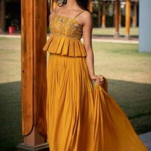 Royal Mustard Flow Dress