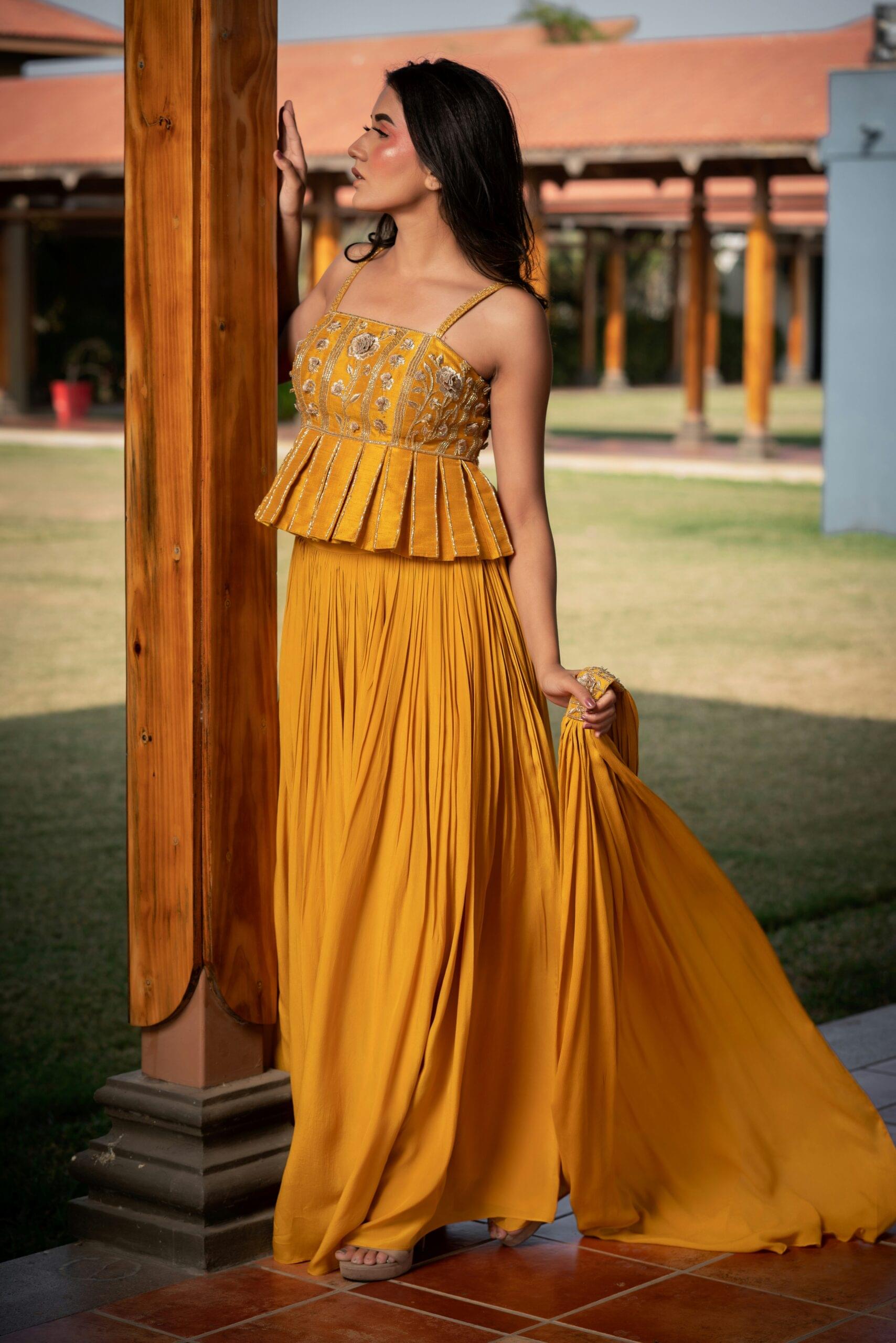 Royal Mustard Flow Dress