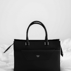 Midnight Elegance Structured Tote Bag